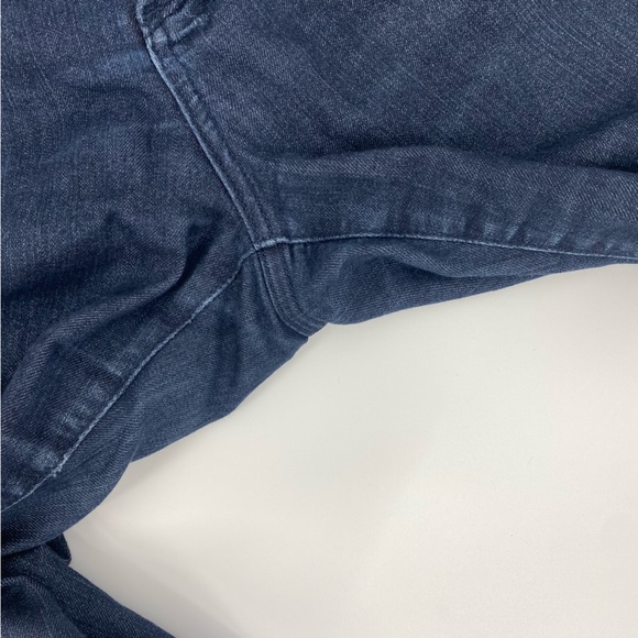 NYDJ Not Your Daughter Jeans Straight Leg Bedazzled Back Pockets Dark Blue Wash - Picture 7 of 14